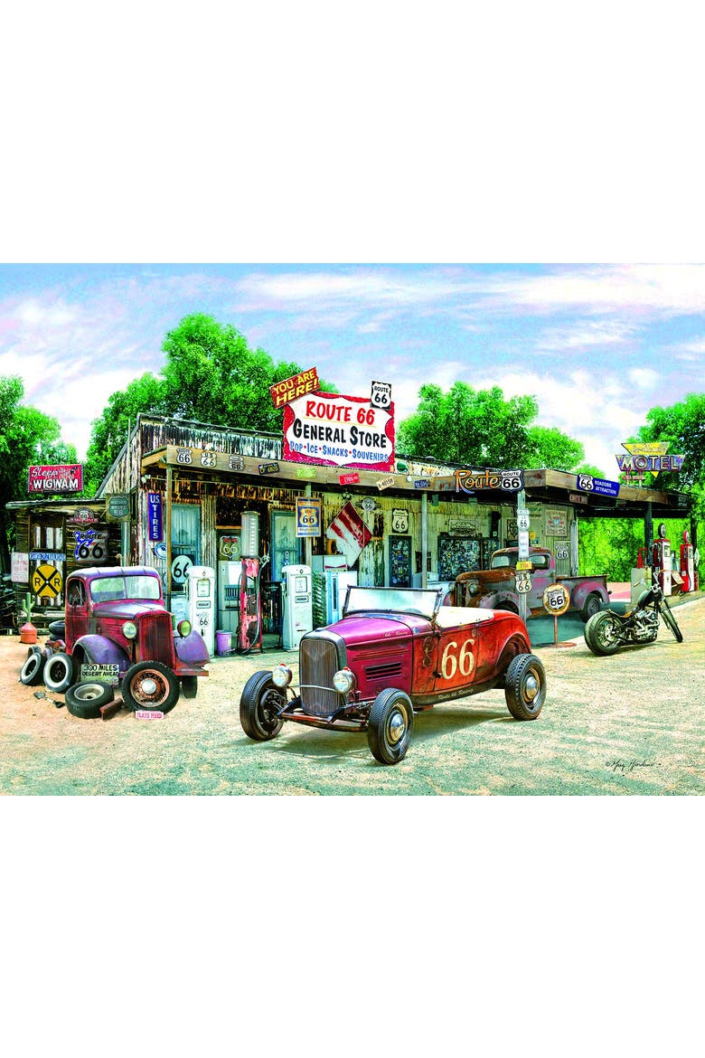 Rte. 66 General Store 300 piece Jigsaw Puzzle for Adults, Alternate, color, Multicolor