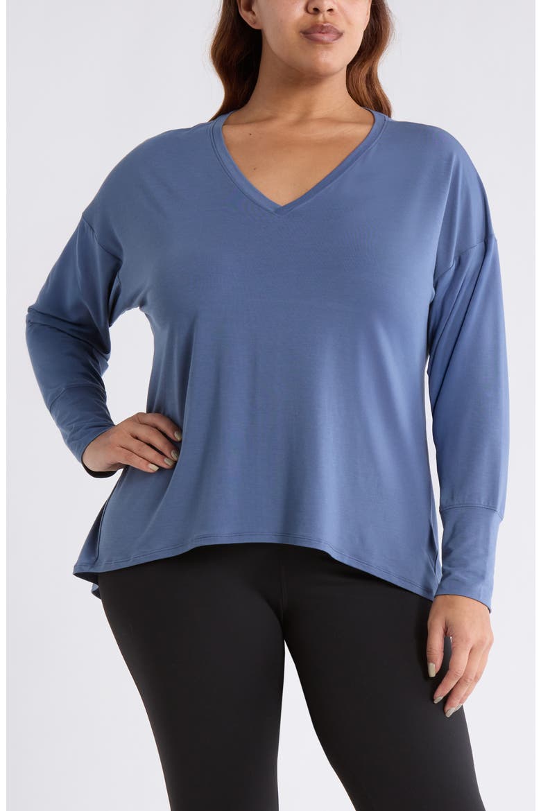 Breathe Long Sleeve T-Shirt, Main, color, BLUE VINTAGE