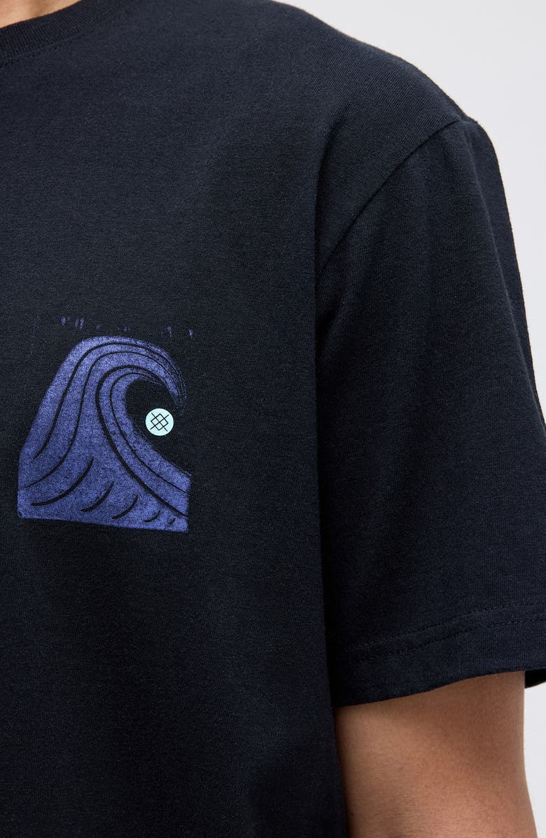 Stance Stacked Swell Cotton Graphic T-Shirt, Alternate, color, Black