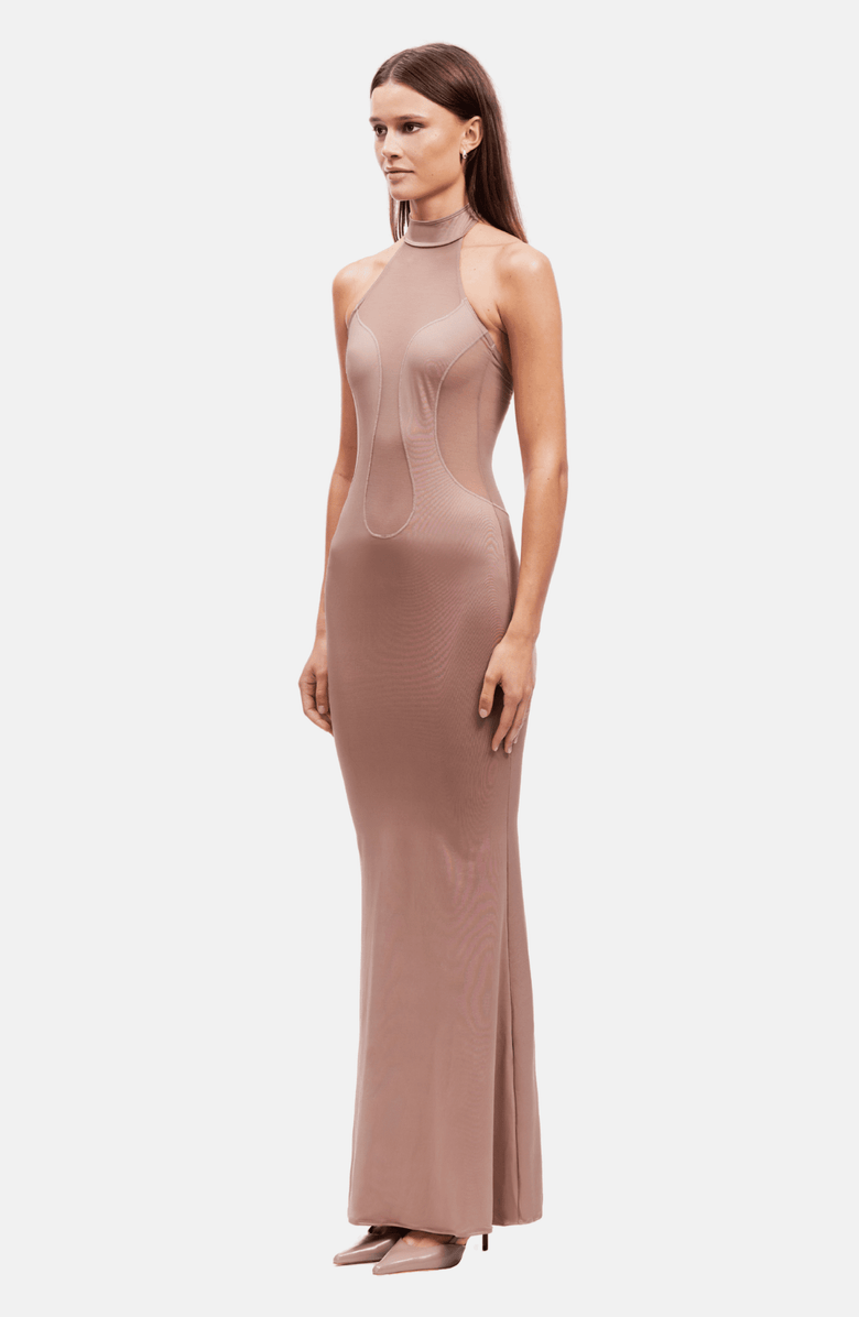 OW Collection SELIA Maxi Dress, Alternate, color, Beige