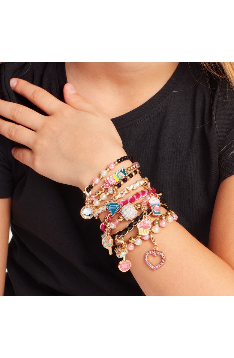 Juicy Couture Mini Pink & Precious Bracelets Kit, 8 Charm Bracelets, Alternate, color, Multicolored