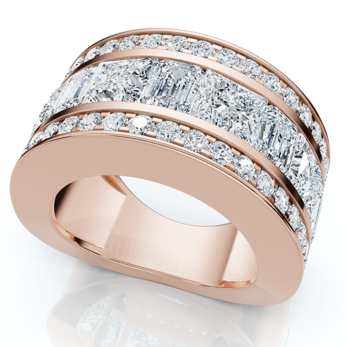 Bliss Diamond 5 3/4ct Bold Diamond Statement Ring 14k Gold Or Platinum Lab Grown In Gold