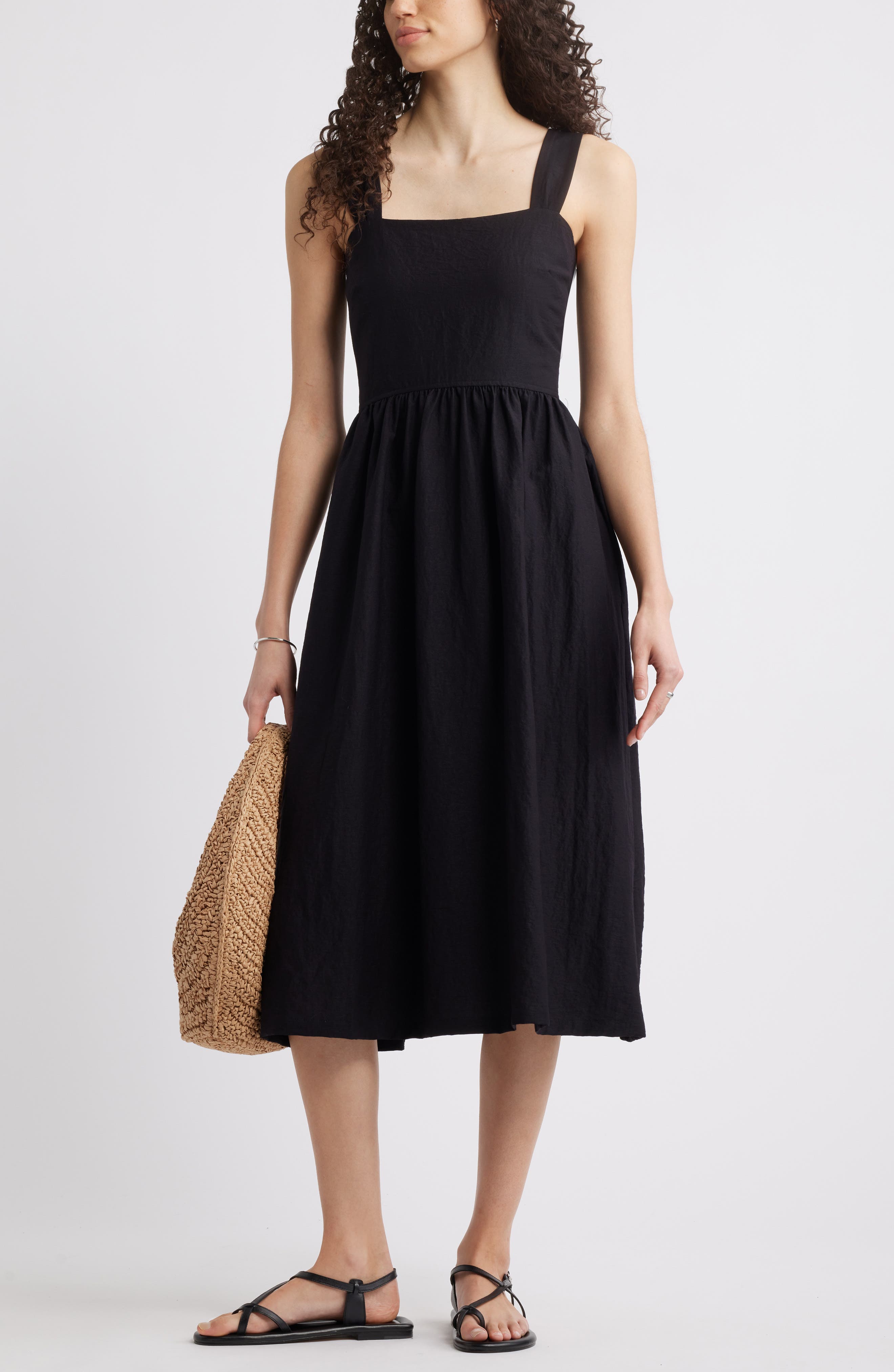 Caslon® Woven Midi Sundress