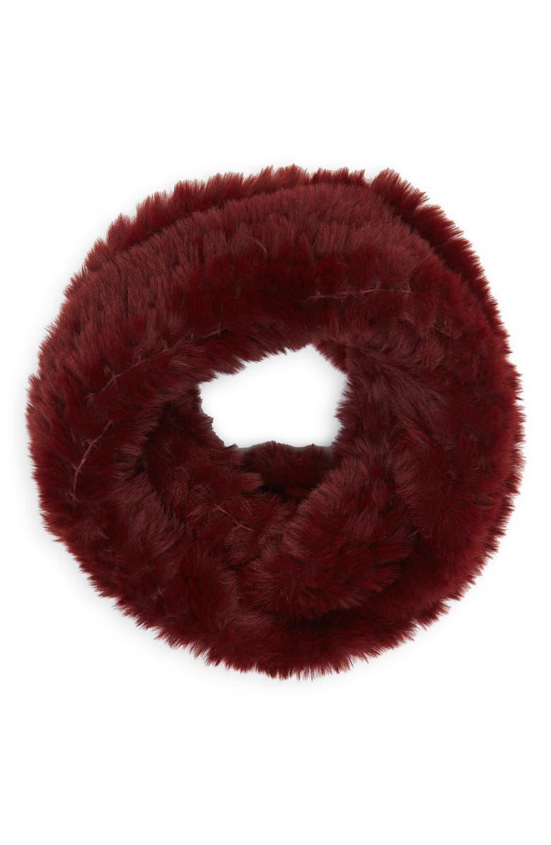 La Fiorentina Faux Fur Knit Scarf, Alternate, color, 