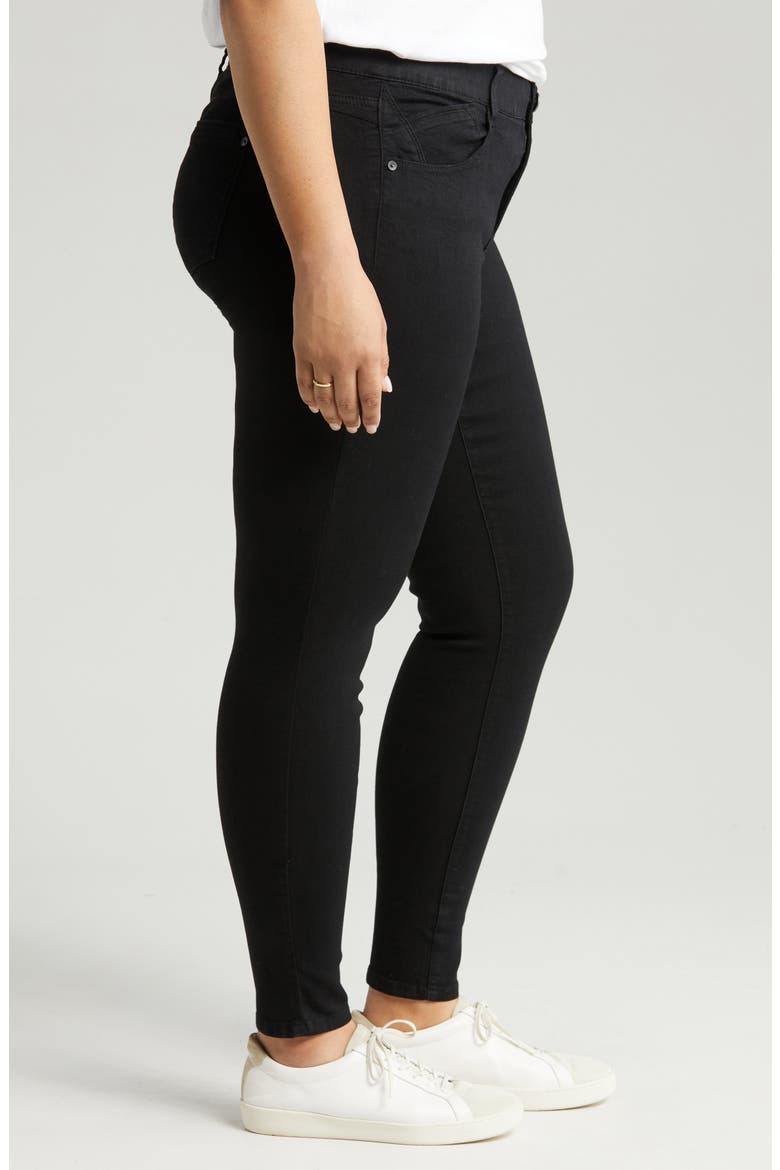 Stretch Skinny Jeans, Alternate, color, BLACK 1