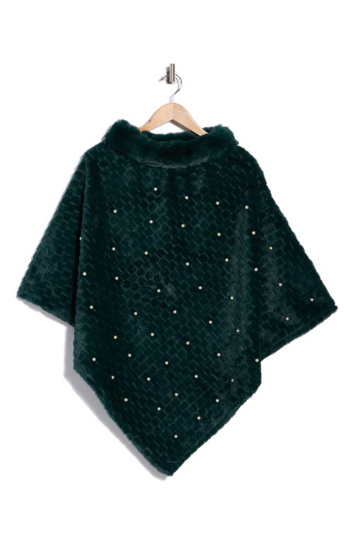 Nanette Lepore Elegant Faux Pearl Ruana In Green