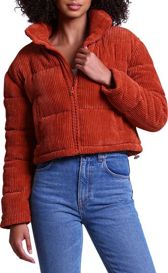 Avec Les Filles
 Thermal Puff™ Relaxed Fit Cropped Puffer Jacket