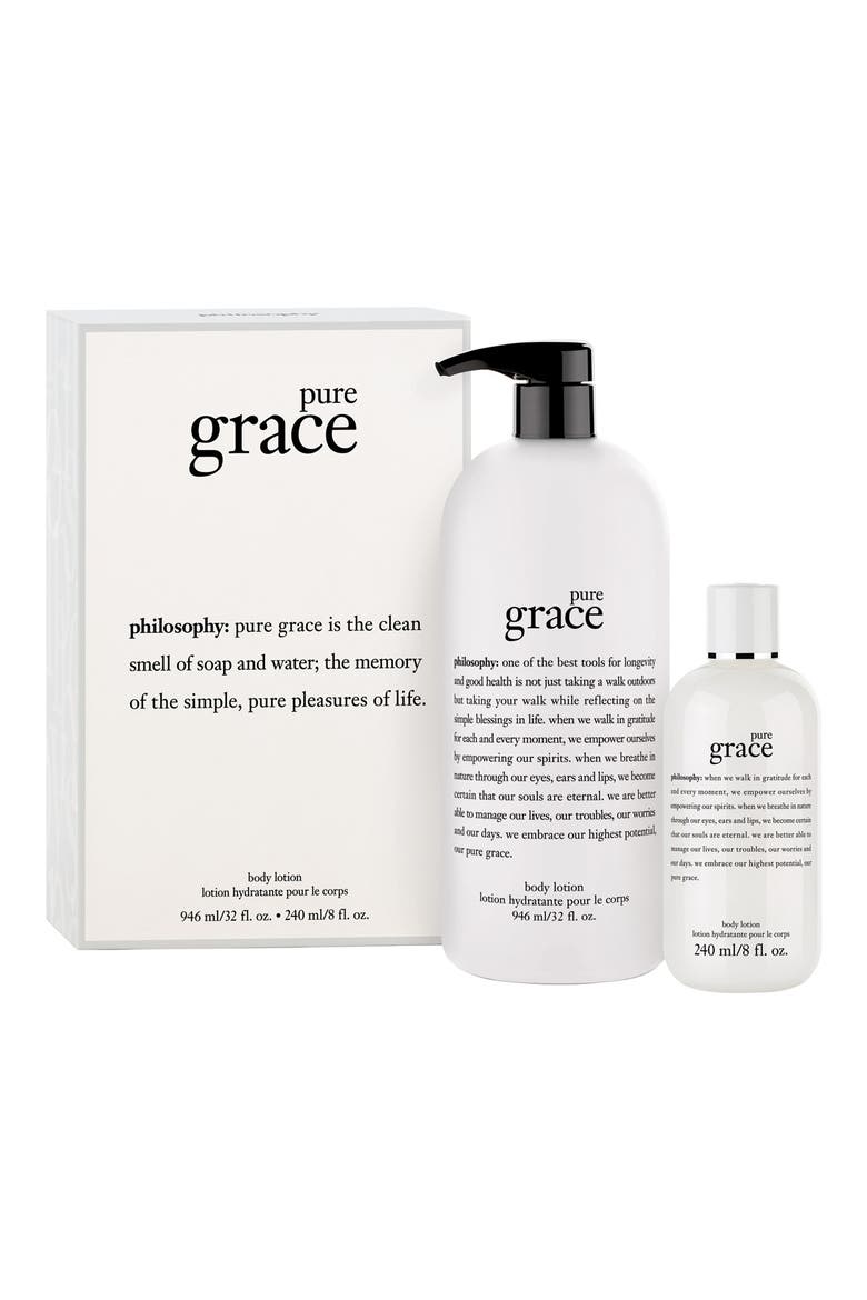 'pure grace' body lotion duo, Alternate, color, NO COLOR