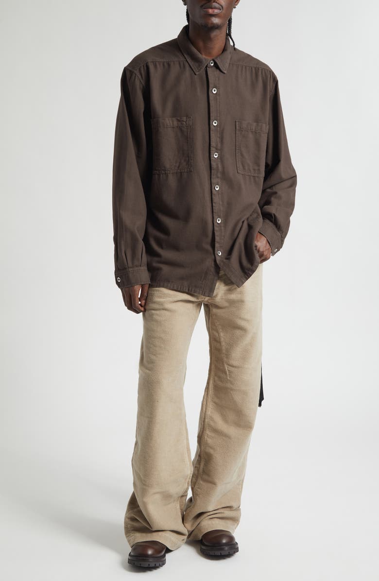 Rick Owens DRKSHDW Geth Wide Leg Jeans, Alternate, color, Dirty Pearl