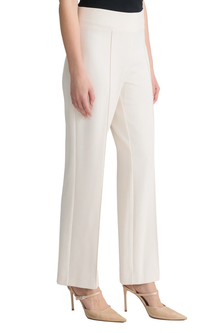 Pintuck Pull-On Straight Leg Pants, Alternate, color, WHITE SAND