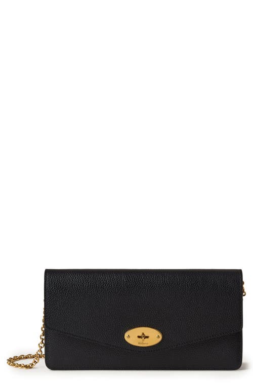Mulberry Darley Grained Leather Clutch In Black