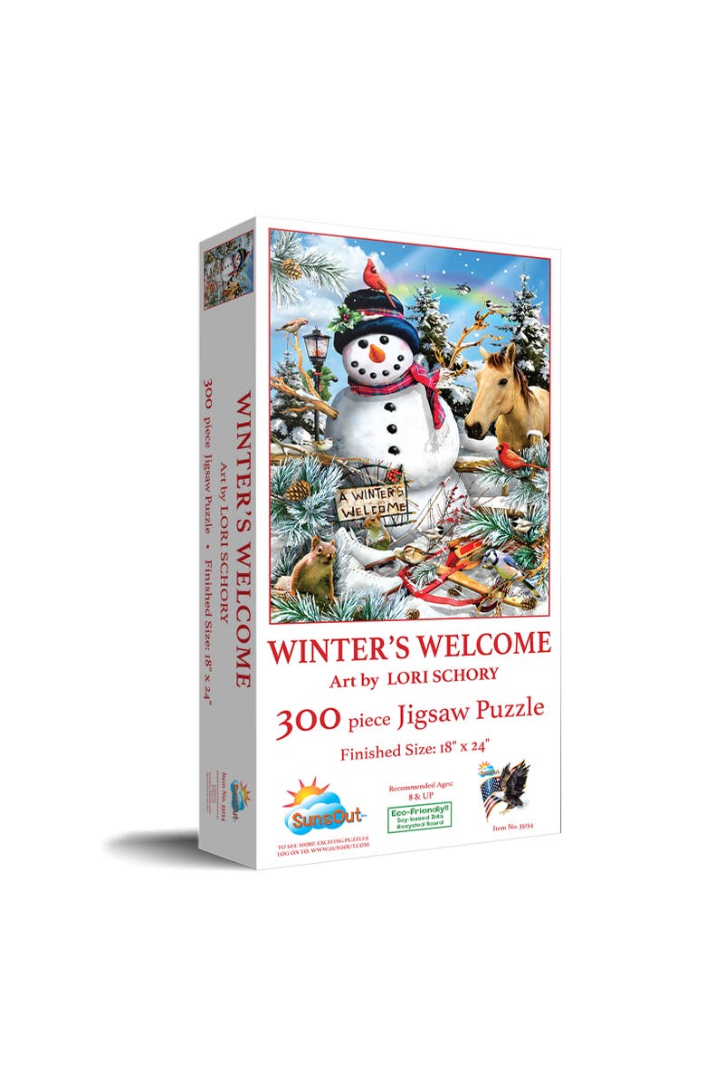 Sunsout Winter's Welcome 300 piece Jigsaw Puzzle for Adults, Main, color, Multicolor