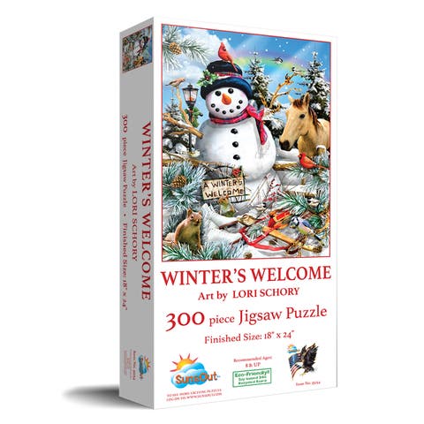 Winter's Welcome 300 piece Jigsaw Puzzle for Adults