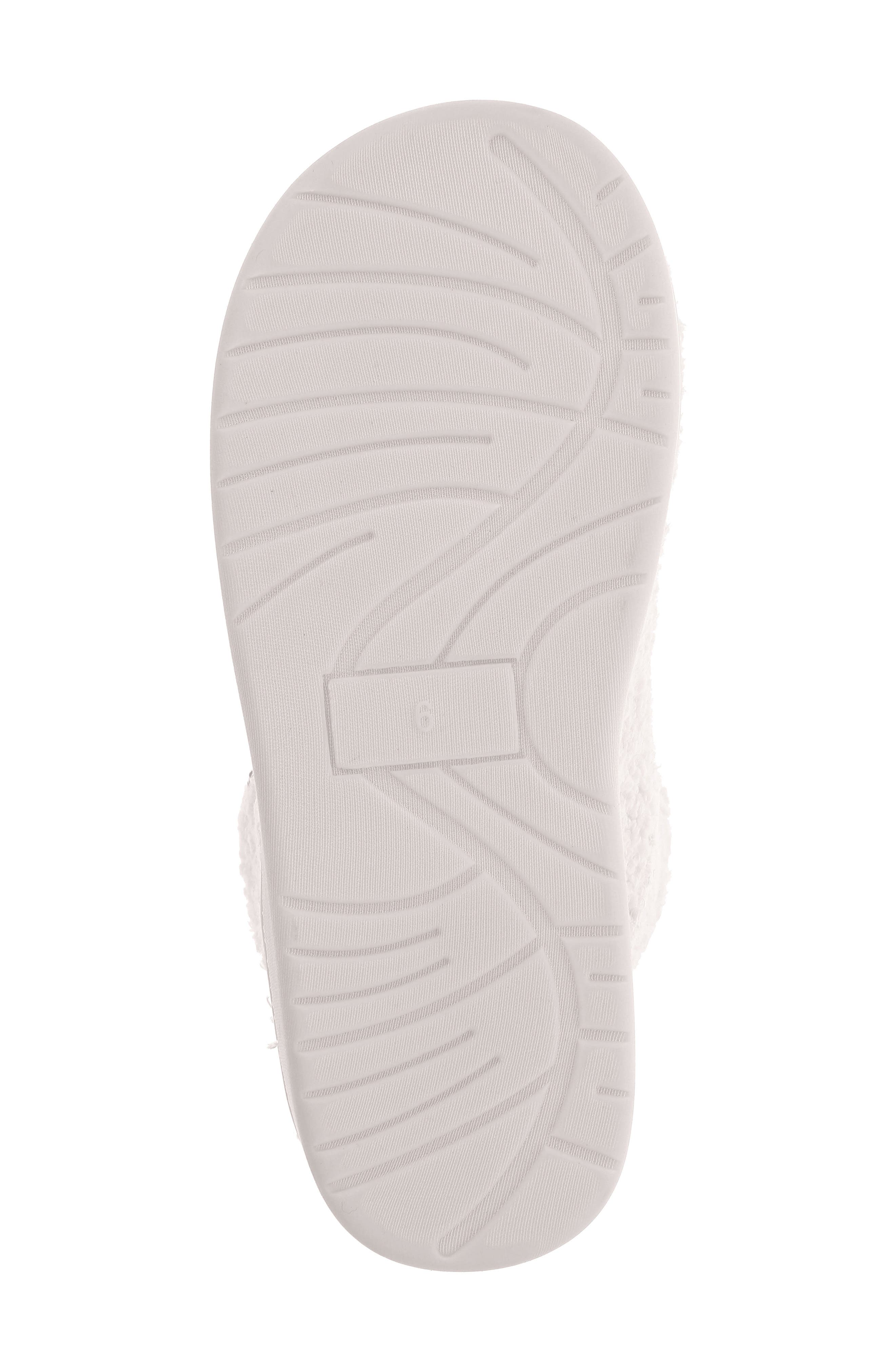 MIA Chill Smiley Faux Shearling Bootie Slipper, Alternate, color, Smile