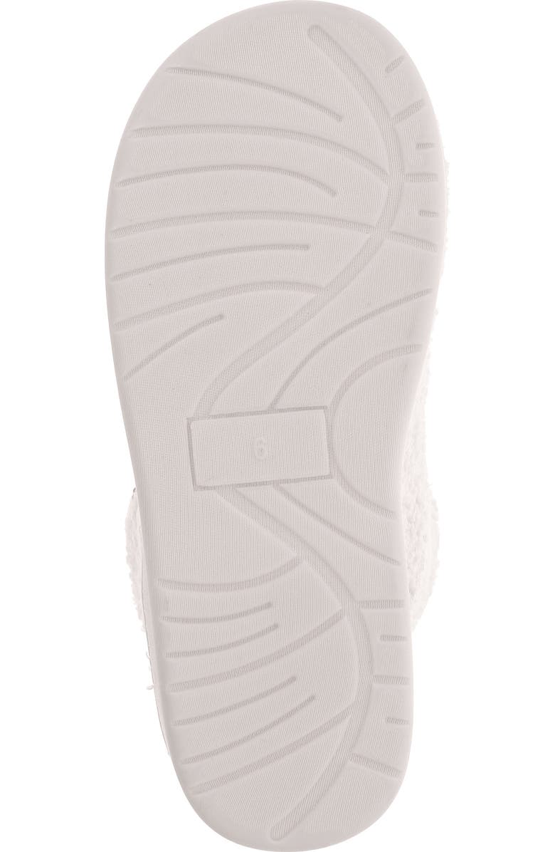 MIA Chill Smiley Faux Shearling Bootie Slipper, Alternate, color, Smile