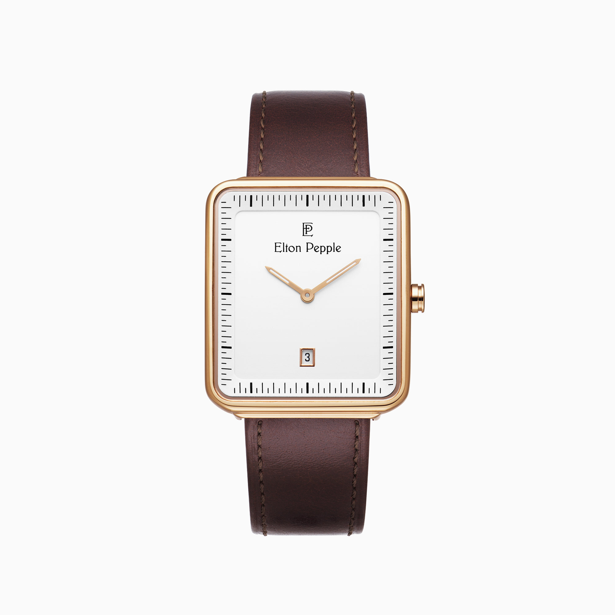 selected Dark Brown/Rose gold