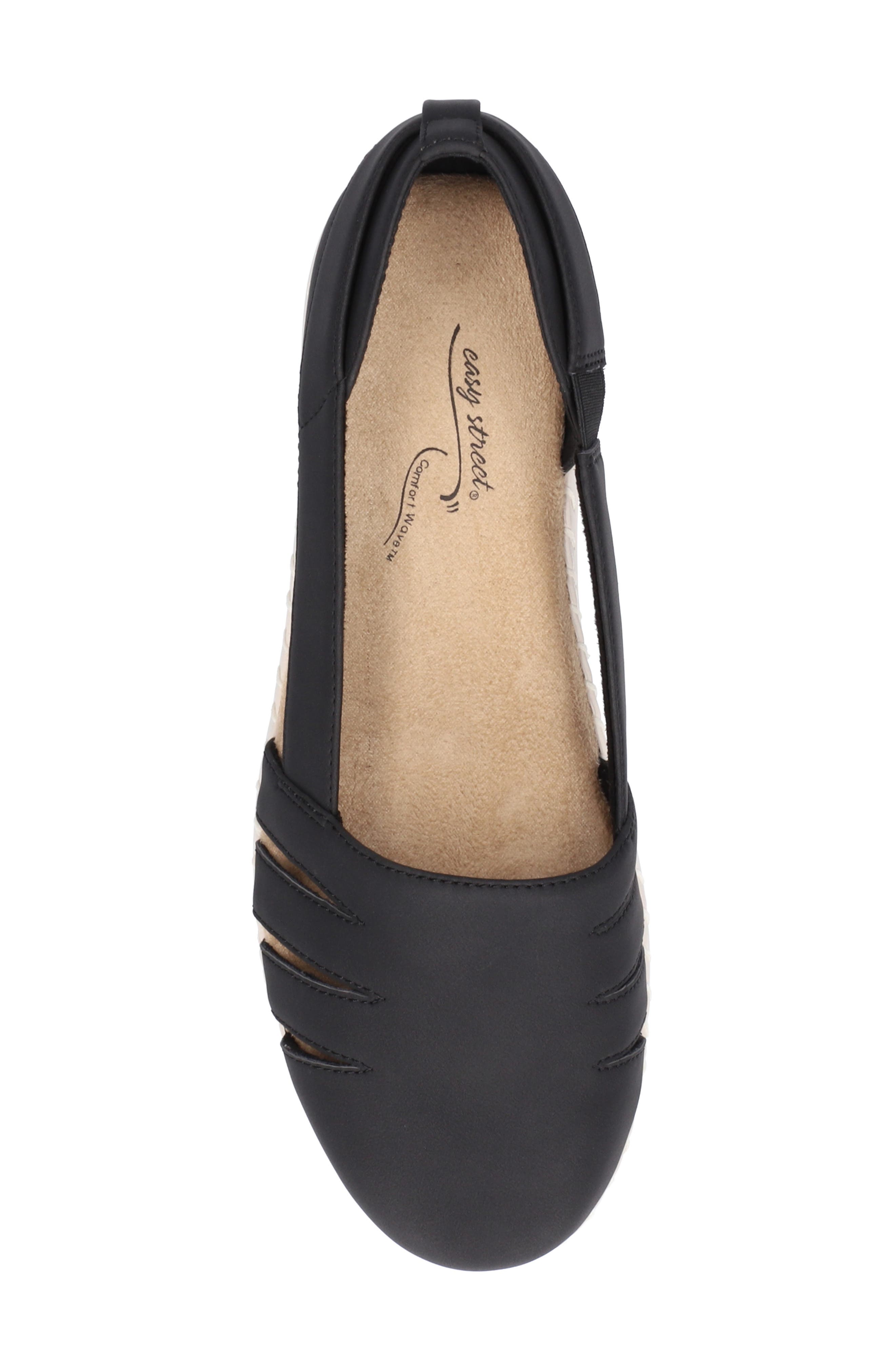 EASY STREET Bugsy Platform Sandal - Wide Width & Extra Wide Width Available, Alternate, color, Black