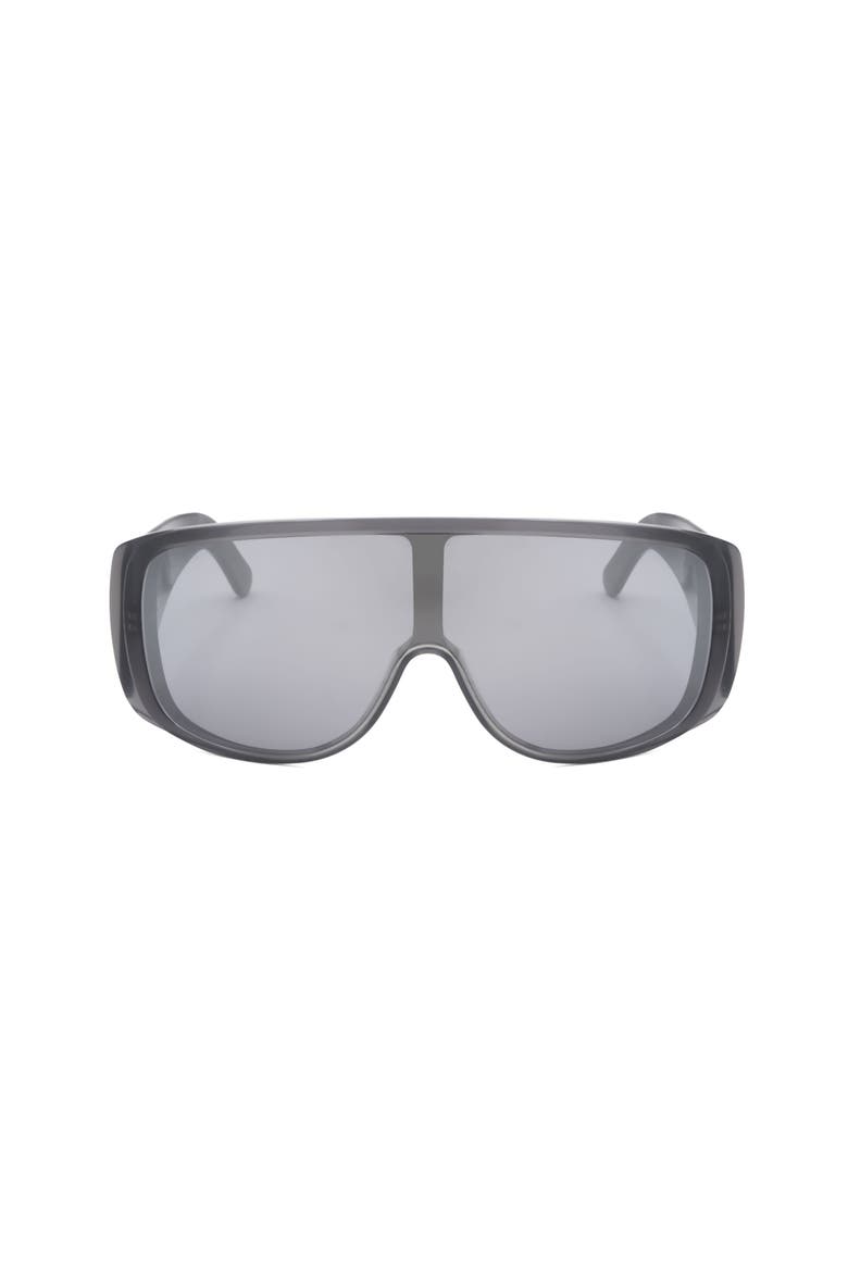 69mm Mask Sunglasses, Main, color, GREY