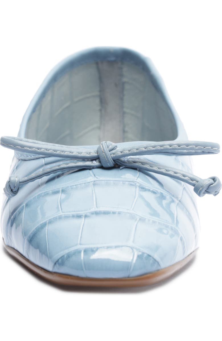 Schutz Arissa Croc Embossed Ballet Flat, Alternate, color,