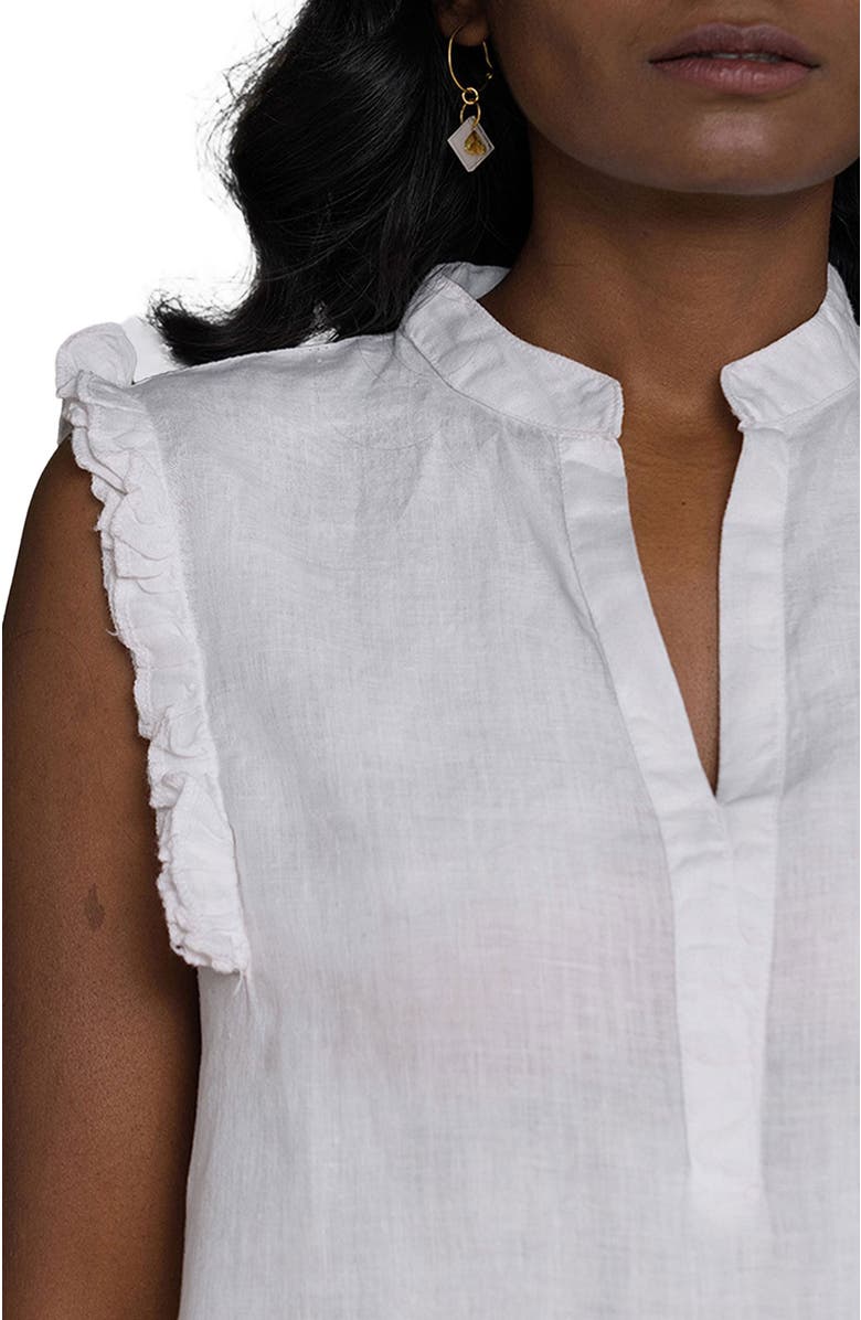 Reistor Wind In My Hair V-Neck Shirt, Alternate, color, Coconut White