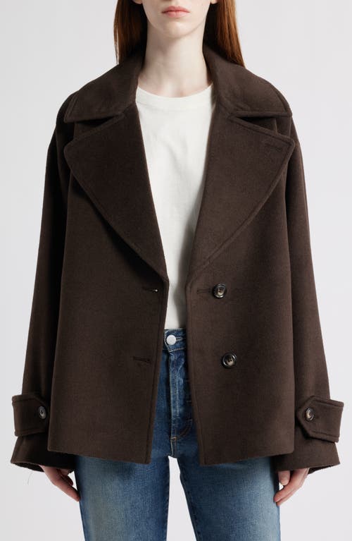 Bernardo Single Breasted Crop Coat In Brown