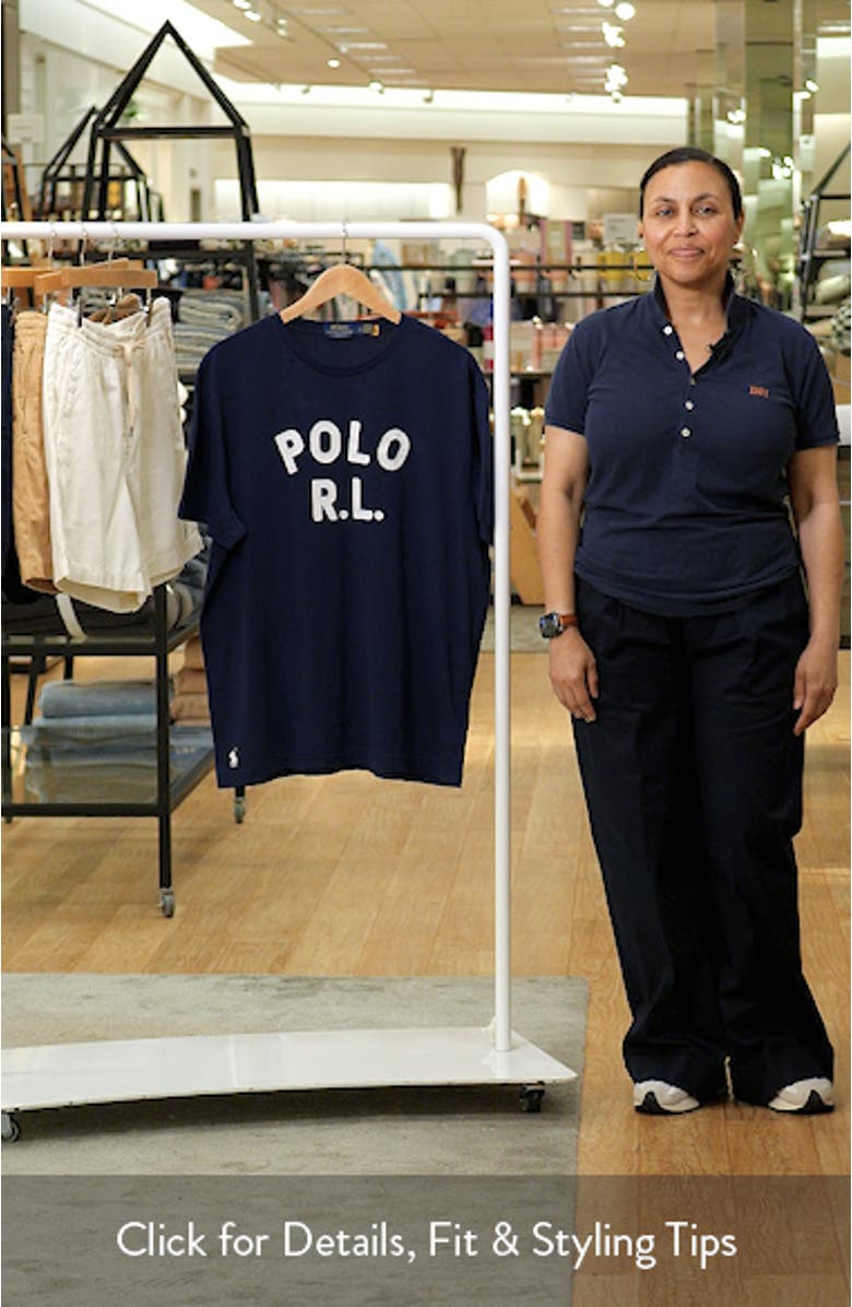 Classic Fit Logo Appliqué Cotton T-Shirt, sales video thumbnail