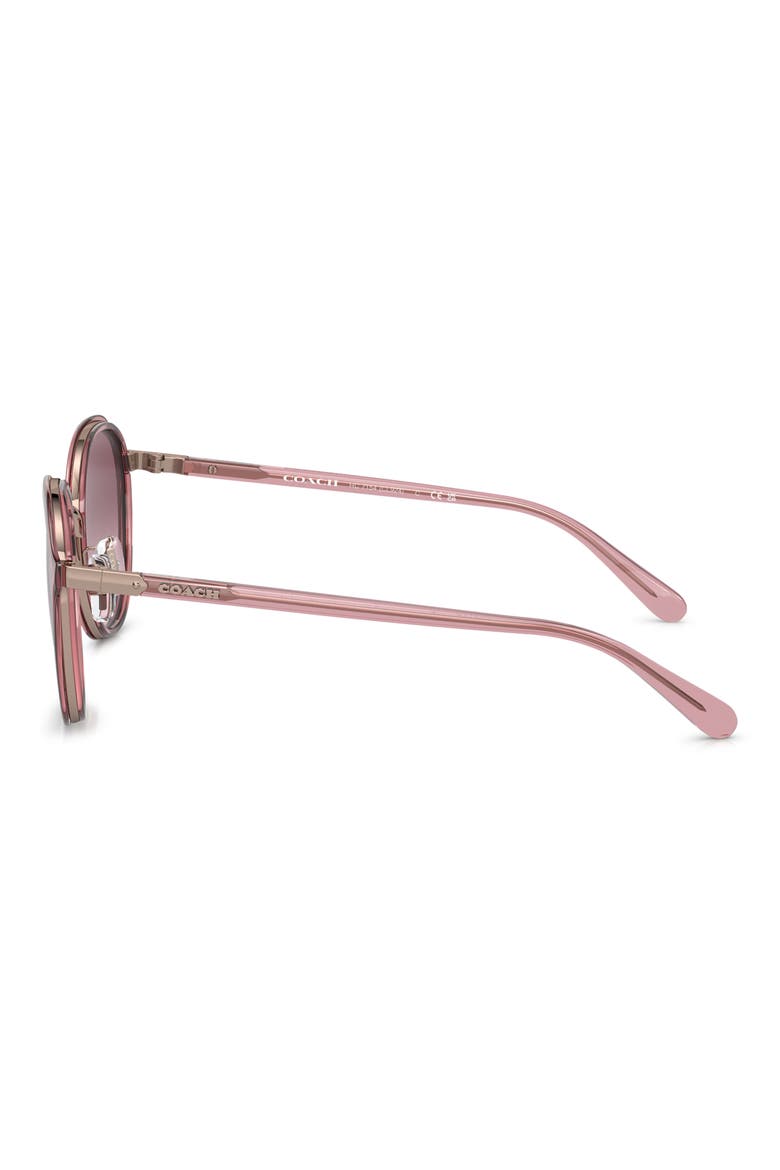 0HC7154 52mm Oval Sunglasses, Alternate, color, BERRY