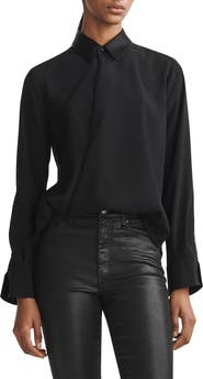 rag & bone Phillipa Point Collar Blouse