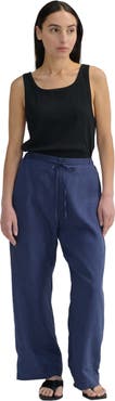 Almina Concept Front Tie Linen Pants