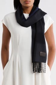 Vince Wool & Cashmere Fringe Scarf