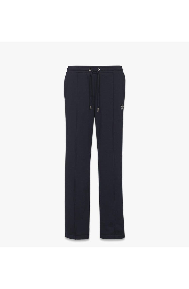 MCM Essential Logo Terry Track Pants, Main, color, Navy