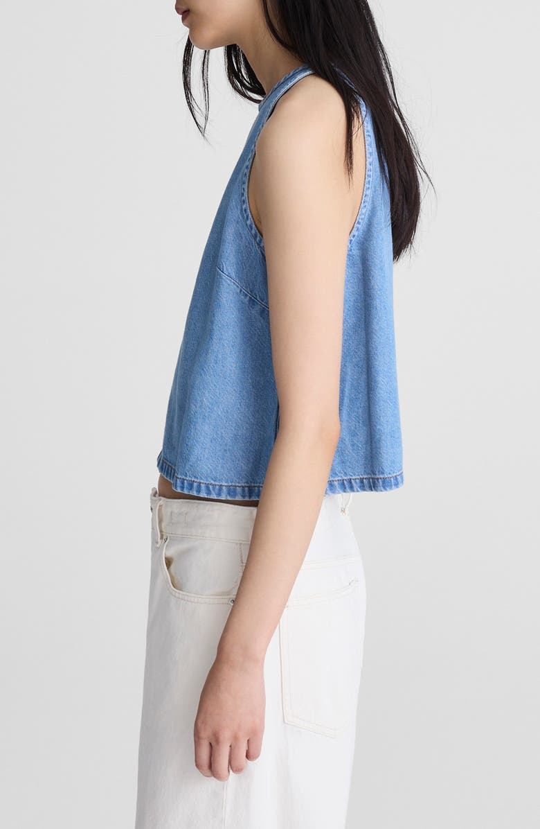 Madewell Airy Denim Shell Top, Alternate, color, Clean Soft Sky