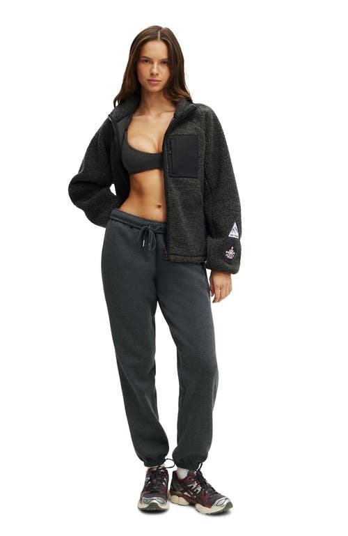 Cotton On Body Active Trail Soft Fleece Zip Through In Black