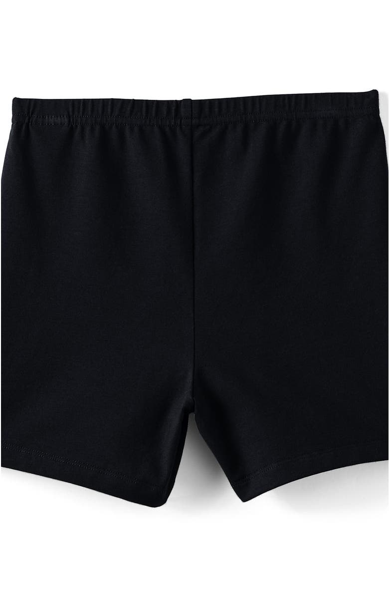 Lands' End Girls Plus Tough Cotton Cartwheel Shorts, Alternate, color, Black