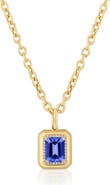 GOSHWARA G-Classic Emerald Cut Pendant Necklace