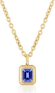 GOSHWARA G-Classic Emerald Cut Pendant Necklace
