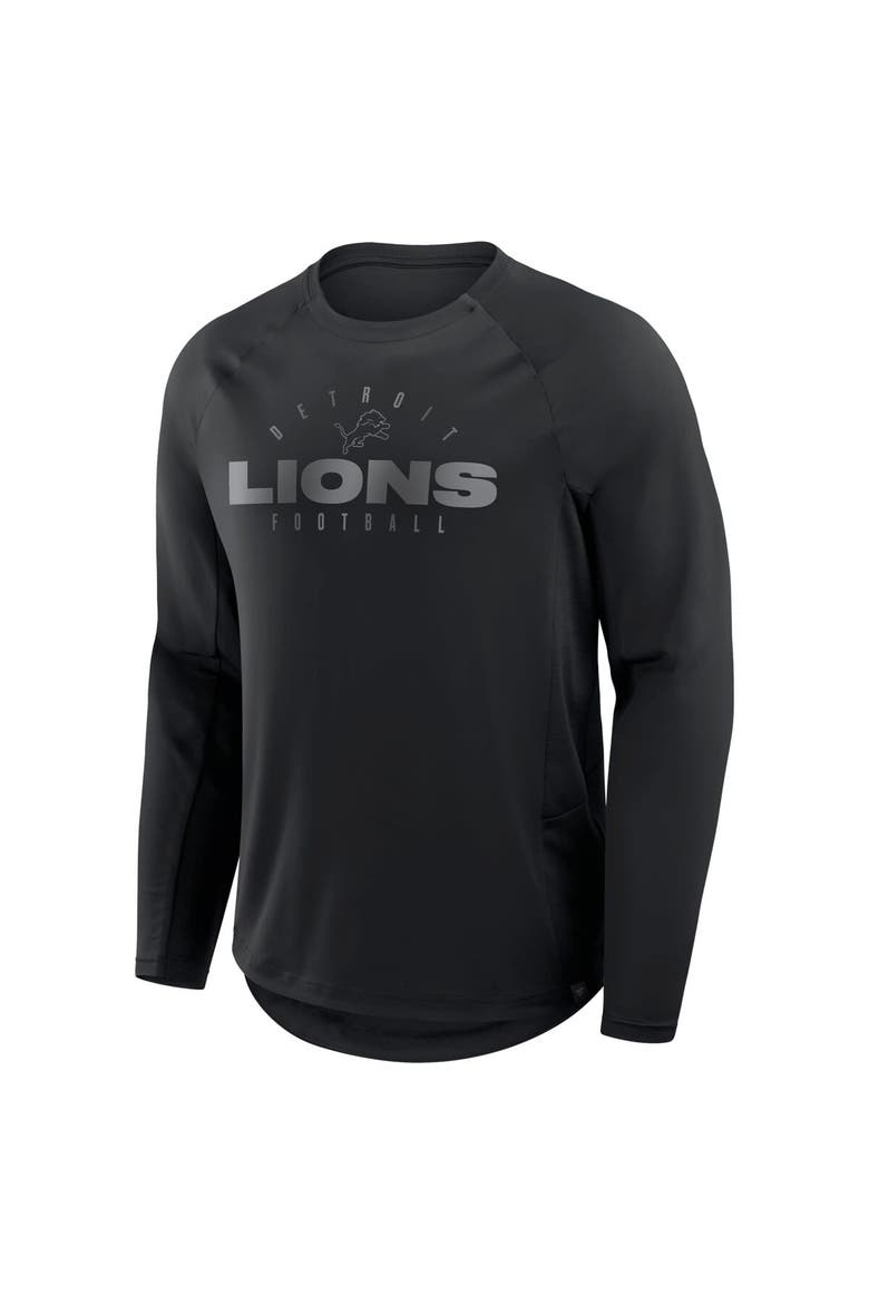 Men's Fanatics Black Detroit Lions Coverage Scheme Long Sleeve T-Shirt, Alternate, color, Black