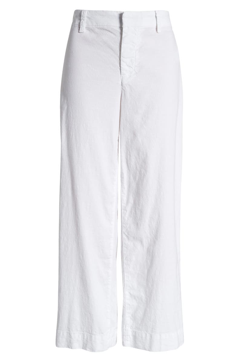 Frank & Eileen Wexford Wide Leg Pants, Alternate, color, White Preformance Linen