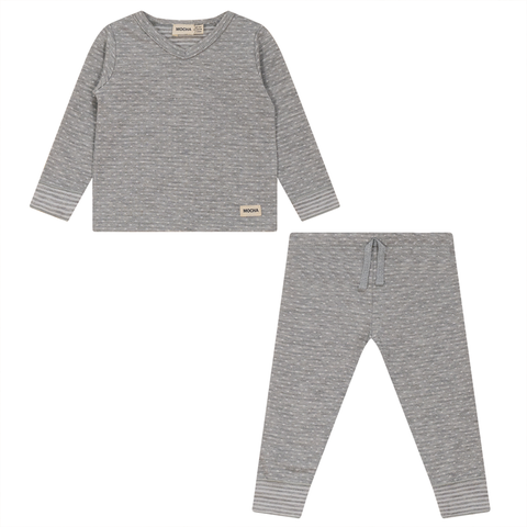 Dot Print 2 Piece Set, Long Sleeve Top & Elastic Waist Bottom (Toddler, Little Kid & Big Kid)