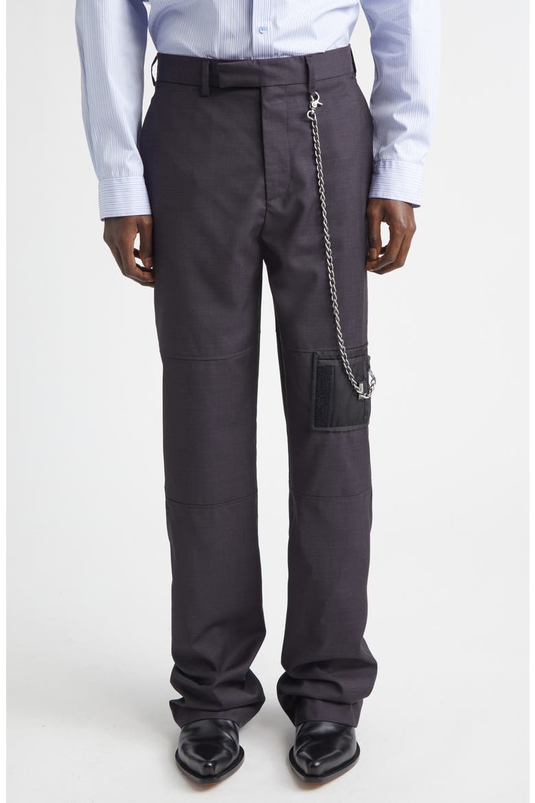Wallet Bootcut Trousers, Main, color, BLACK