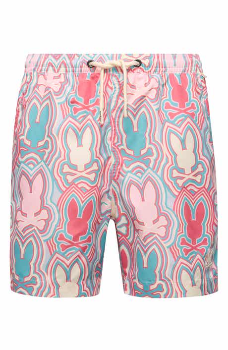 Psycho Bunny Kids' Chuck Print Swim Trunks