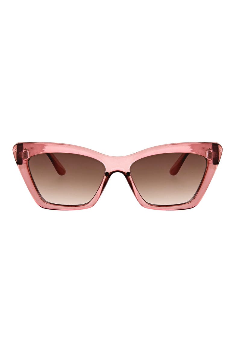Cat Eye Sunglasses, Main, color, BLUSH