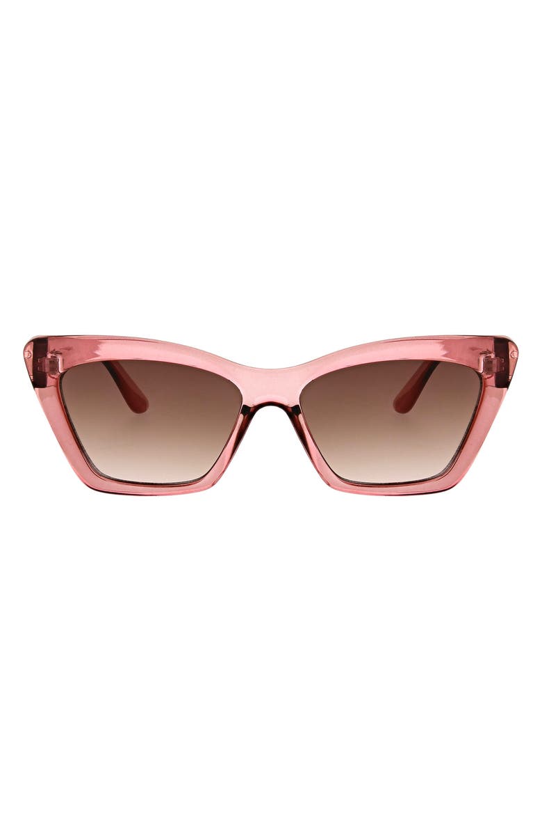 BCBG Cat Eye Sunglasses, Main, color, Blush