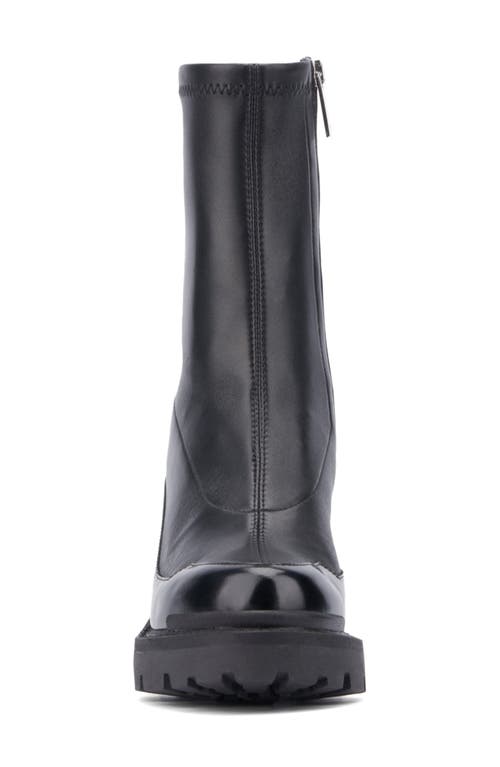 Aquatalia Vanna Platform Lug Sole Boot In Black