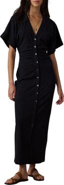 Faherty Cotton & Hemp Blend Maxi Dress