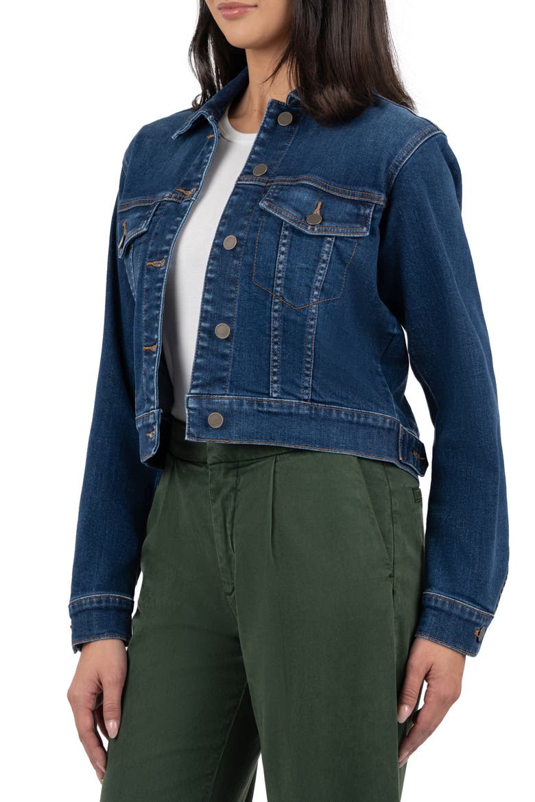 Angela Crop Denim Jacket, Alternate, color, SKILL W/DK BASE