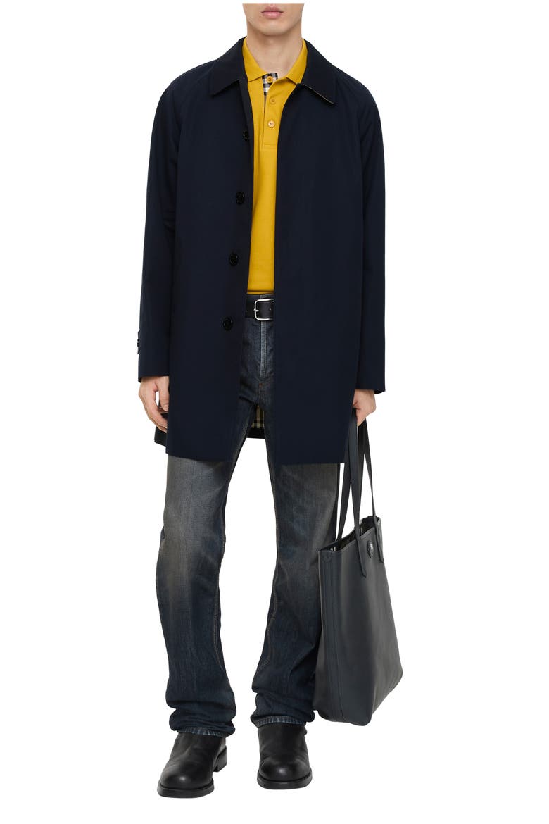 Short Camden Heritage Car Coat, Main, color, Coal blue