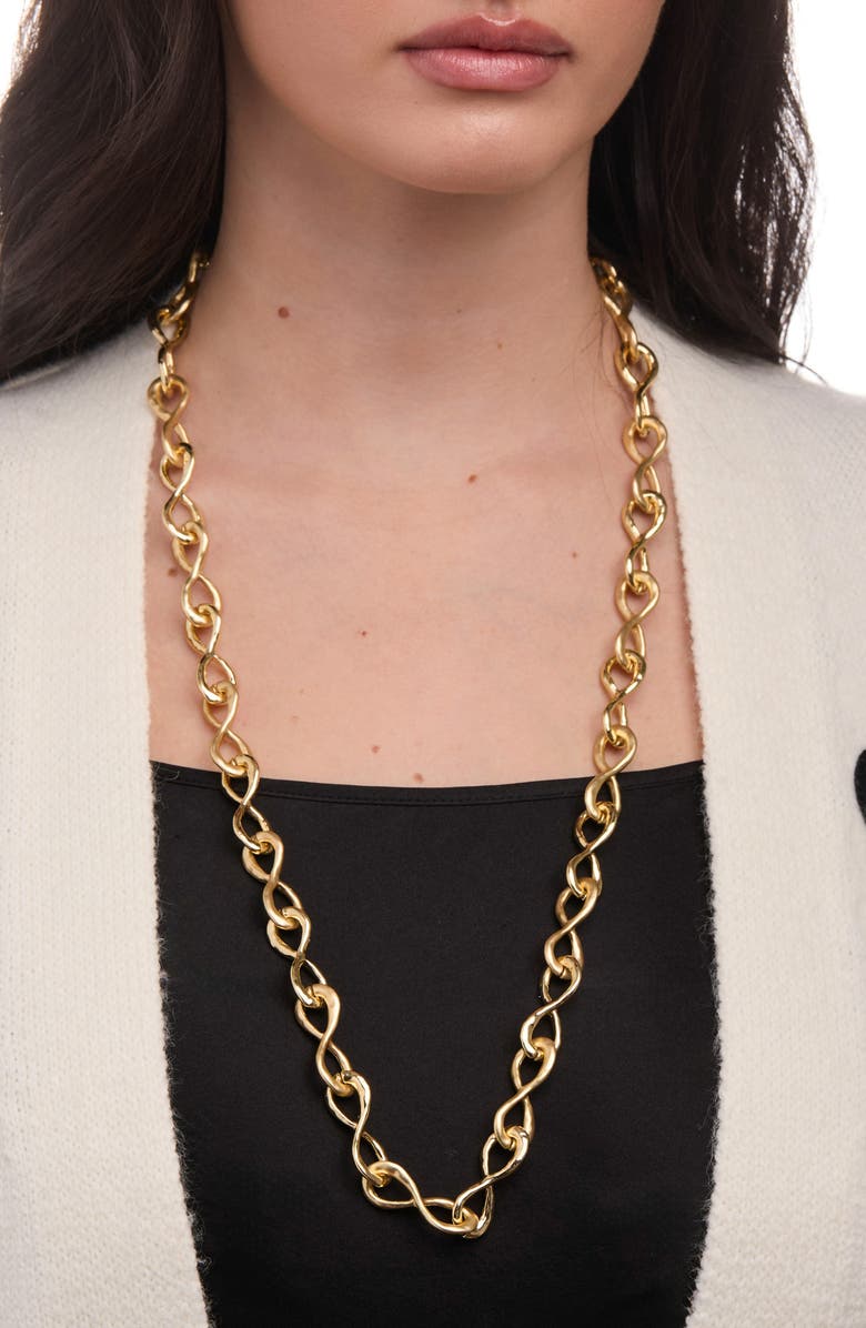SAACHI Eternal Loop Chain Necklace, Alternate, color, Gold