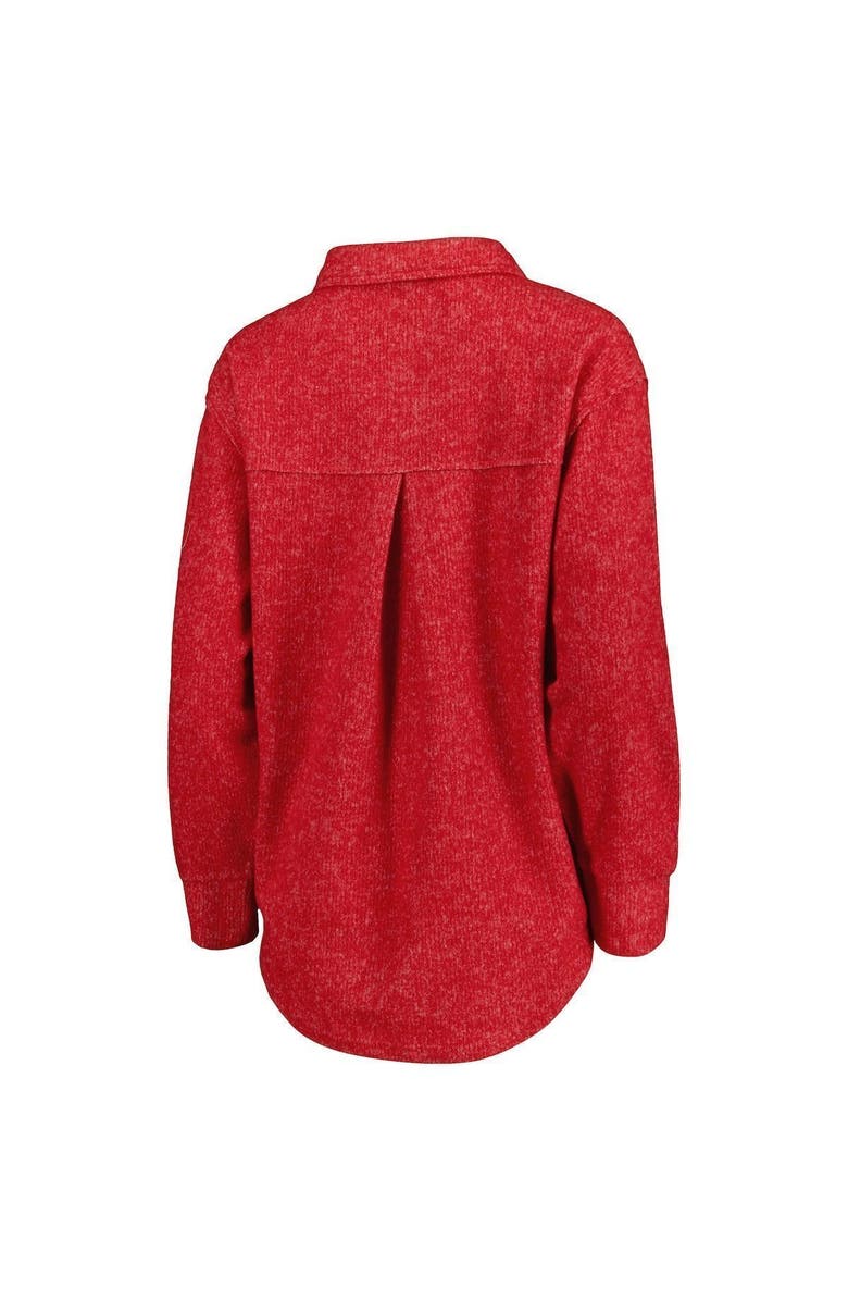 GAMEDAY COUTURE Women's Gameday Couture Crimson Alabama Crimson Tide Switch It Up Tri-Blend Button-Up Shacket, Alternate, color,