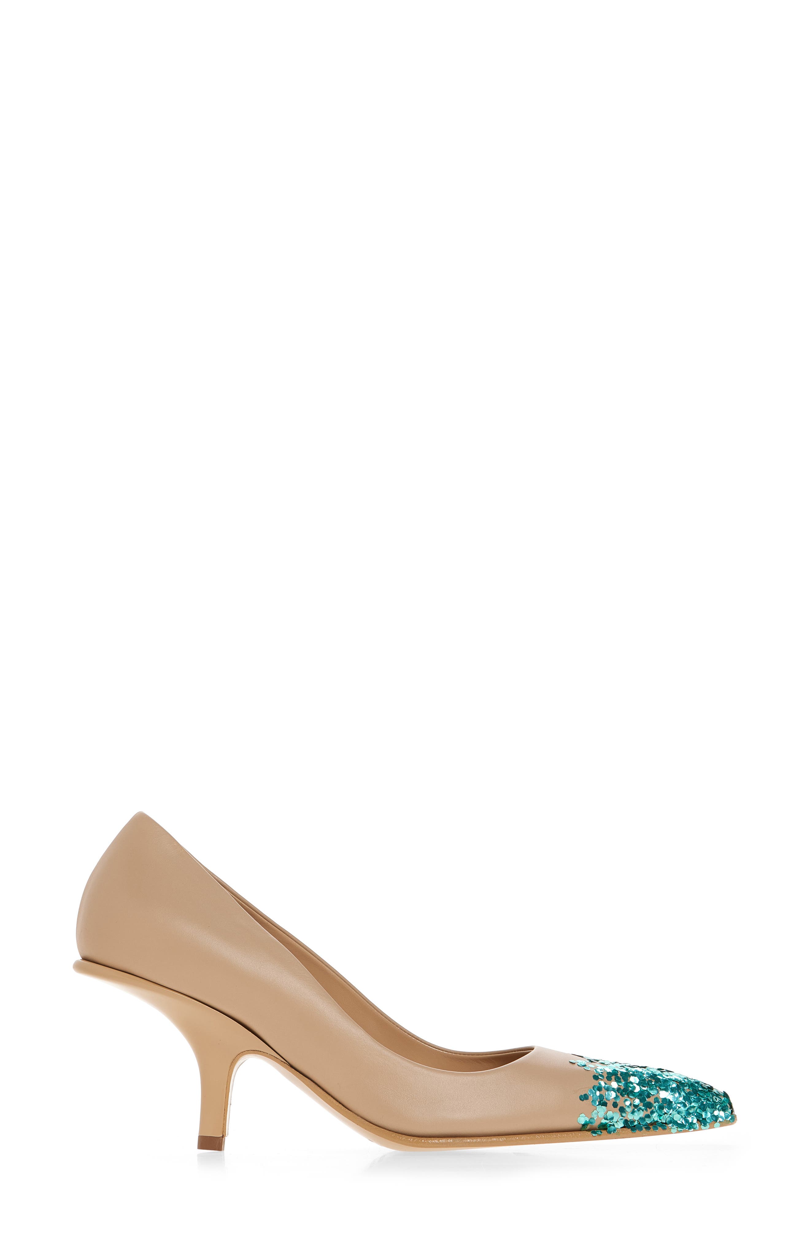 JULIE KEGELS Fanta Glitter Pump, Alternate, color, Camel